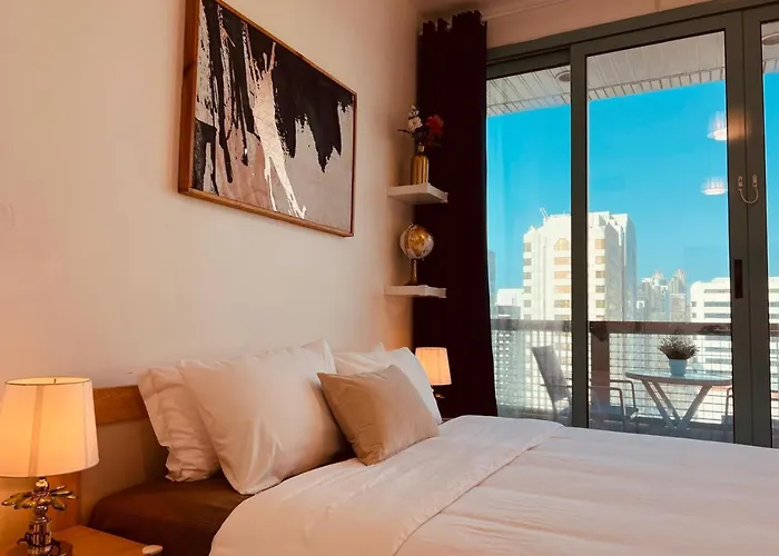 Fully-Furnished Bedroom With Balcony Near The Beach