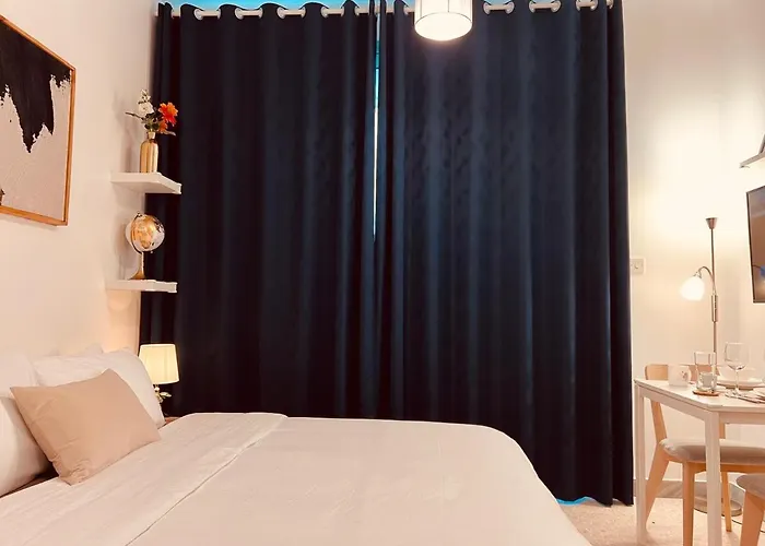 Fully-Furnished Bedroom With Balcony Near The Beach